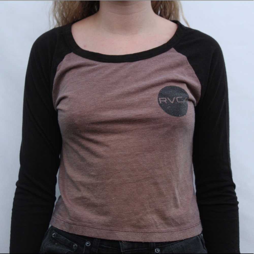 RVCA long sleeve crop top